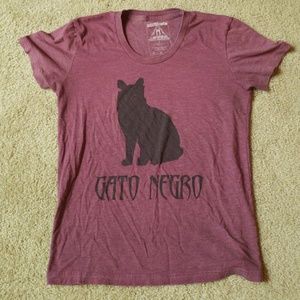 Upper Playground Large T-shirt Gato Negro